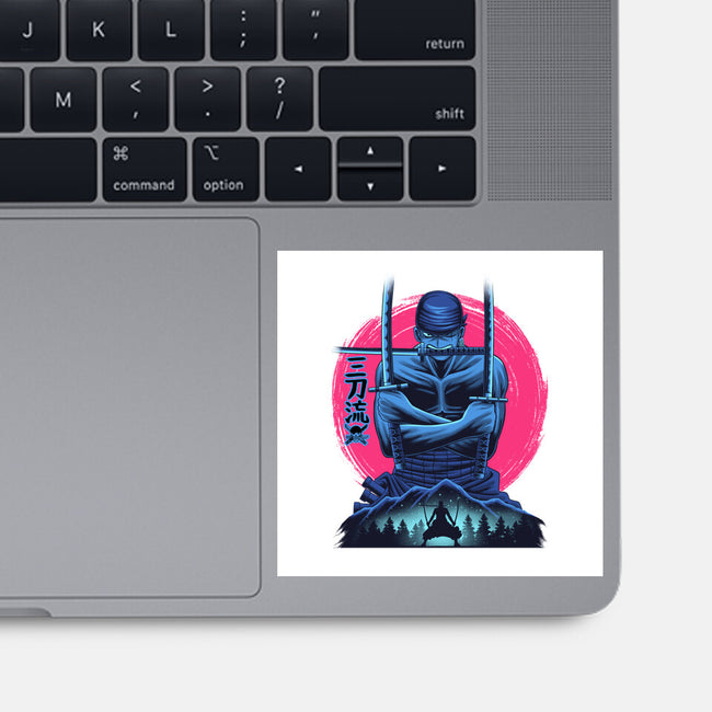 Three Swords Pirate-None-Glossy-Sticker-rmatix