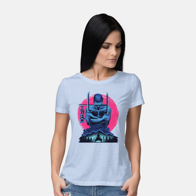 Three Swords Pirate-Womens-Basic-Tee-rmatix