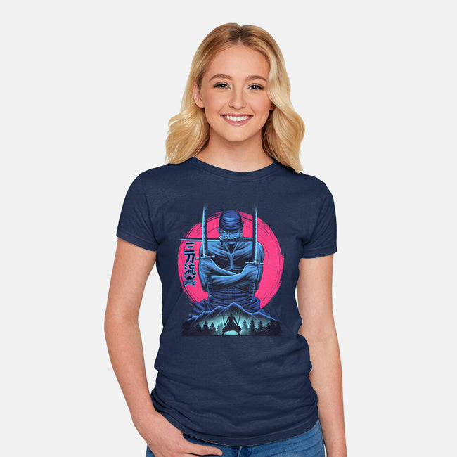 Three Swords Pirate-Womens-Fitted-Tee-rmatix