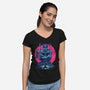 Three Swords Pirate-Womens-V-Neck-Tee-rmatix