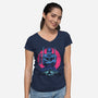 Three Swords Pirate-Womens-V-Neck-Tee-rmatix