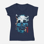 Night In Astoria-Womens-V-Neck-Tee-Arinesart