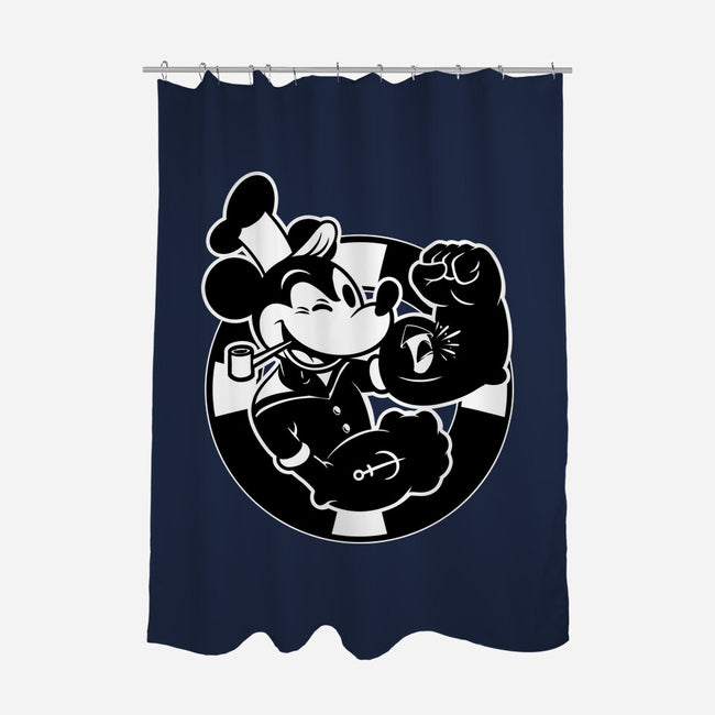 Animation Mouse Sailor-None-Polyester-Shower Curtain-Studio Mootant