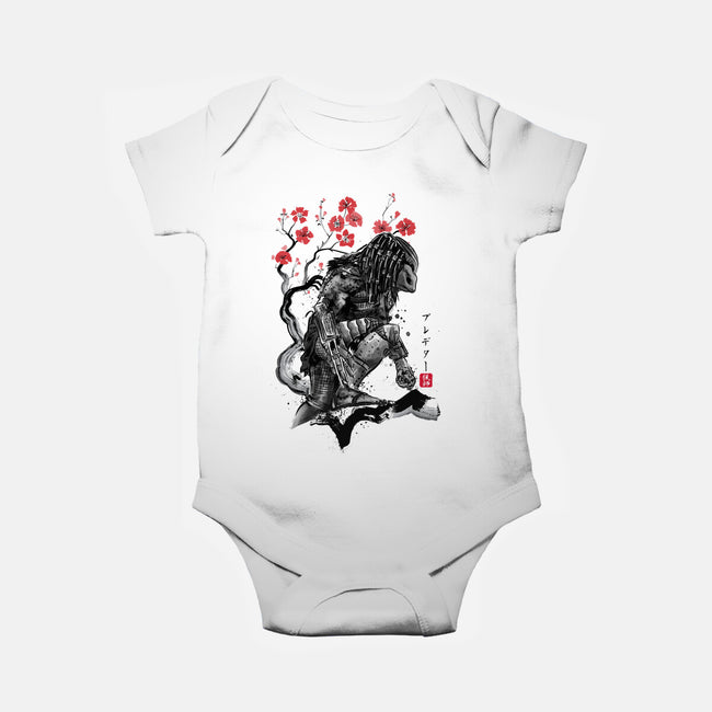 Jungle Hunter Sumi-e-Baby-Basic-Onesie-DrMonekers