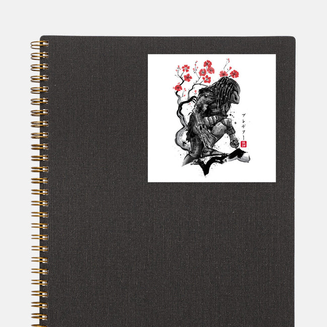 Jungle Hunter Sumi-e-None-Glossy-Sticker-DrMonekers