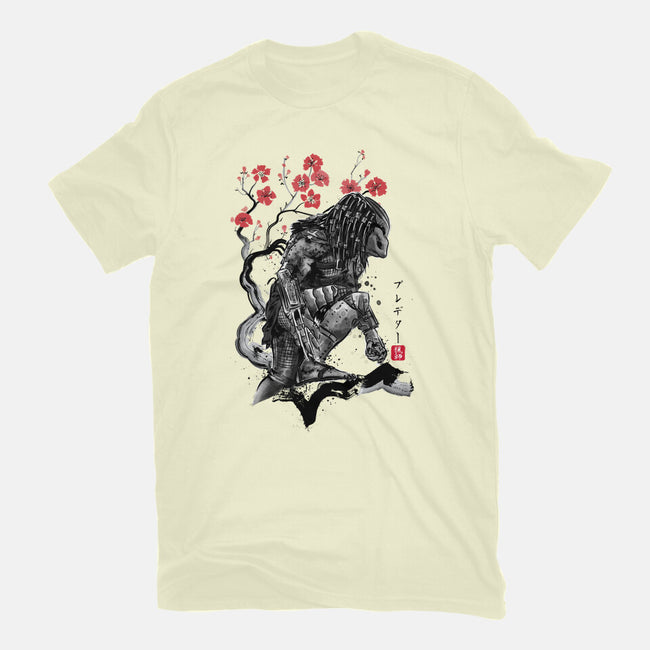 Jungle Hunter Sumi-e-Mens-Basic-Tee-DrMonekers