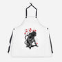 Jungle Hunter Sumi-e-Unisex-Kitchen-Apron-DrMonekers