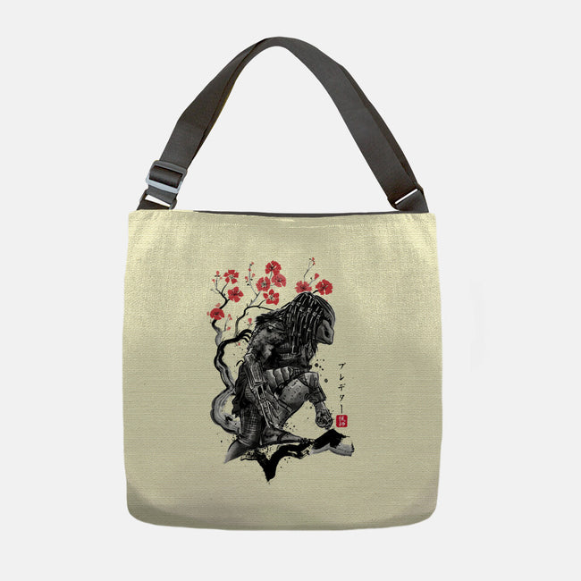 Jungle Hunter Sumi-e-None-Adjustable Tote-Bag-DrMonekers