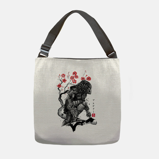 Jungle Hunter Sumi-e-None-Adjustable Tote-Bag-DrMonekers