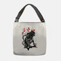 Jungle Hunter Sumi-e-None-Adjustable Tote-Bag-DrMonekers