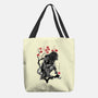 Jungle Hunter Sumi-e-None-Basic Tote-Bag-DrMonekers
