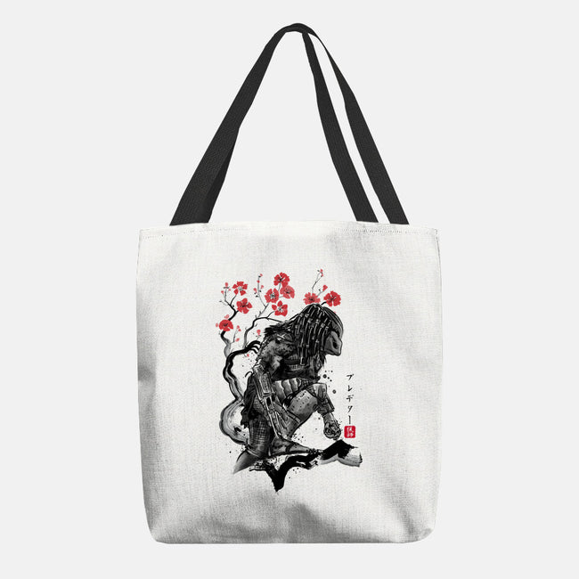 Jungle Hunter Sumi-e-None-Basic Tote-Bag-DrMonekers
