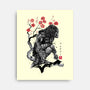 Jungle Hunter Sumi-e-None-Stretched-Canvas-DrMonekers