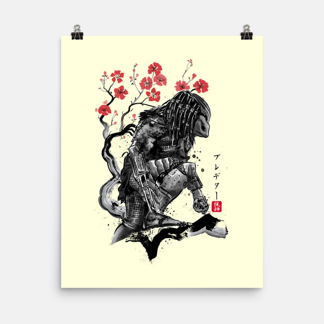 Jungle Hunter Sumi-e-None-Matte-Poster-DrMonekers