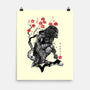 Jungle Hunter Sumi-e-None-Matte-Poster-DrMonekers