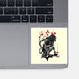 Jungle Hunter Sumi-e-None-Glossy-Sticker-DrMonekers