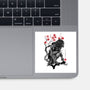 Jungle Hunter Sumi-e-None-Glossy-Sticker-DrMonekers