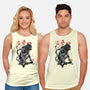 Jungle Hunter Sumi-e-Unisex-Basic-Tank-DrMonekers