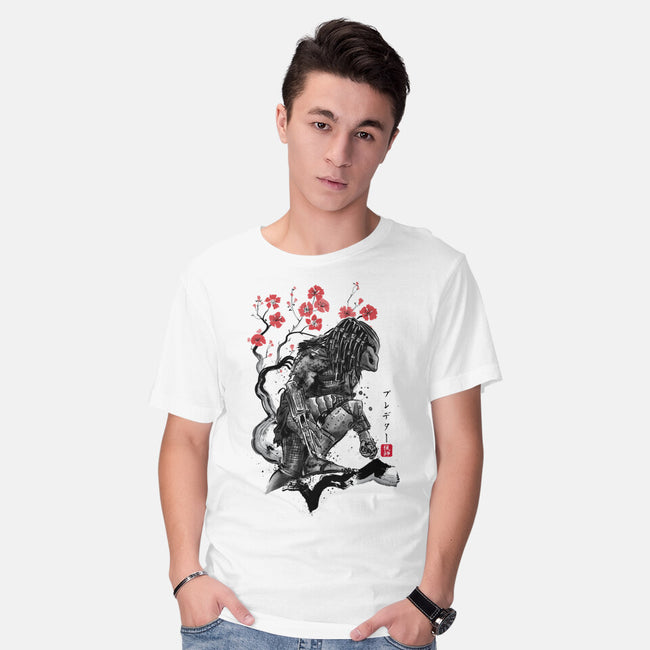 Jungle Hunter Sumi-e-Mens-Basic-Tee-DrMonekers