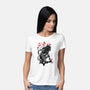 Jungle Hunter Sumi-e-Womens-Basic-Tee-DrMonekers