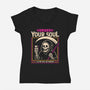 Save Your Soul-Womens-V-Neck-Tee-sachpica