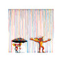 Colorful Rain-Womens-V-Neck-Tee-Raffiti