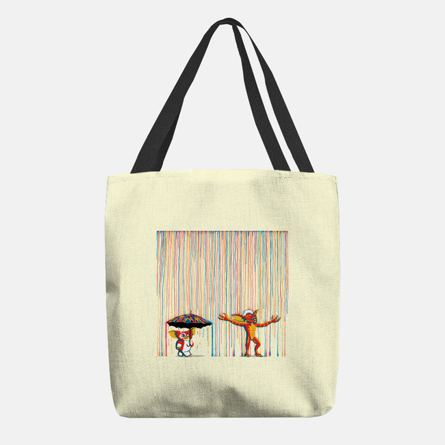 Colorful Rain-None-Basic Tote-Bag-Raffiti