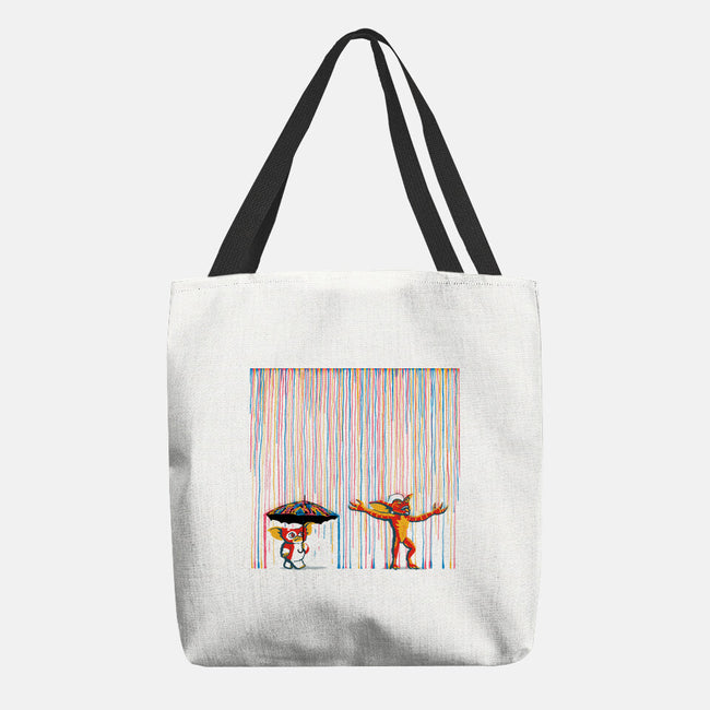 Colorful Rain-None-Basic Tote-Bag-Raffiti