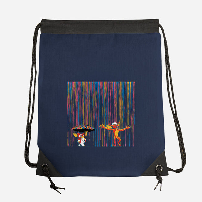 Colorful Rain-None-Drawstring-Bag-Raffiti