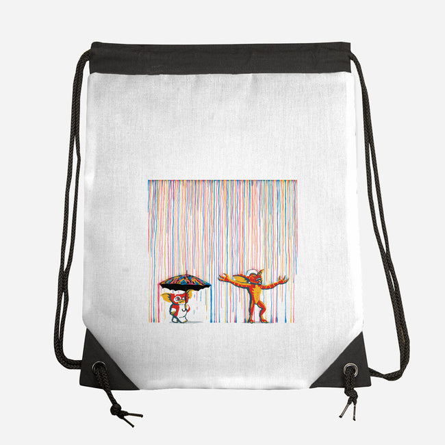 Colorful Rain-None-Drawstring-Bag-Raffiti