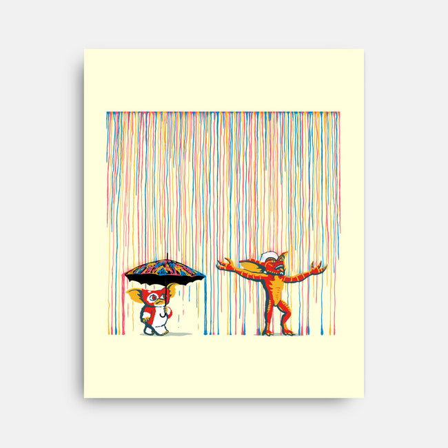 Colorful Rain-None-Stretched-Canvas-Raffiti