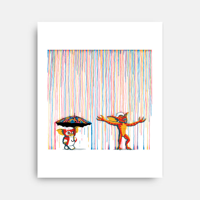 Colorful Rain-None-Stretched-Canvas-Raffiti