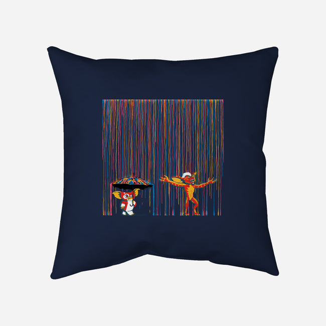 Colorful Rain-None-Removable Cover w Insert-Throw Pillow-Raffiti