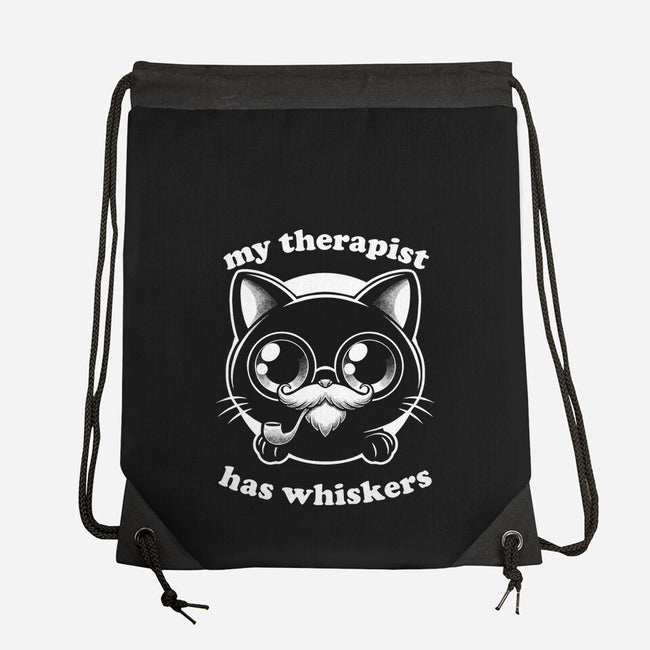 Therapist Cat-None-Drawstring-Bag-Studio Mootant