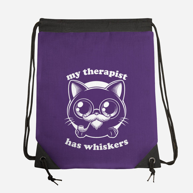 Therapist Cat-None-Drawstring-Bag-Studio Mootant