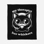 Therapist Cat-None-Fleece-Blanket-Studio Mootant