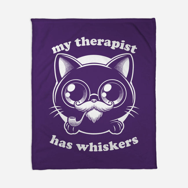 Therapist Cat-None-Fleece-Blanket-Studio Mootant