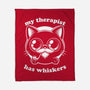 Therapist Cat-None-Fleece-Blanket-Studio Mootant