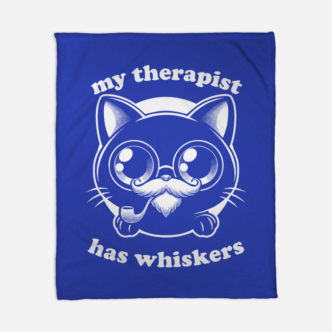 Therapist Cat-None-Fleece-Blanket-Studio Mootant