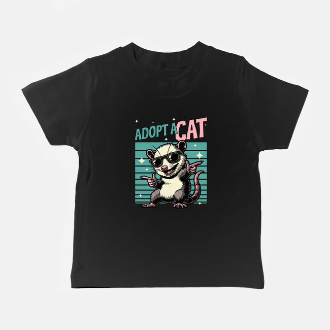 Possum Adopt A Cat-Baby-Basic-Tee-Studio Mootant