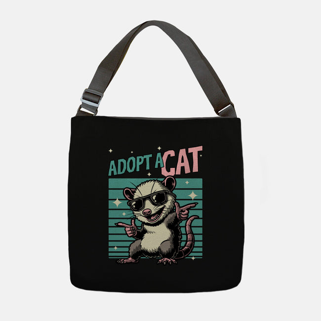 Possum Adopt A Cat-None-Adjustable Tote-Bag-Studio Mootant