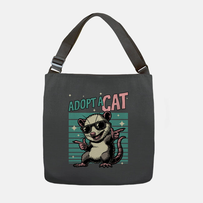 Possum Adopt A Cat-None-Adjustable Tote-Bag-Studio Mootant