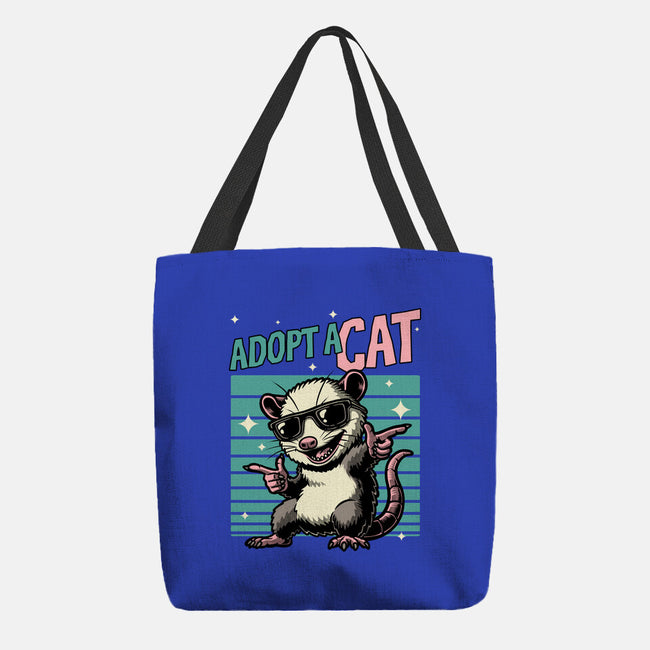 Possum Adopt A Cat-None-Basic Tote-Bag-Studio Mootant
