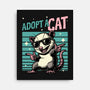 Possum Adopt A Cat-None-Stretched-Canvas-Studio Mootant