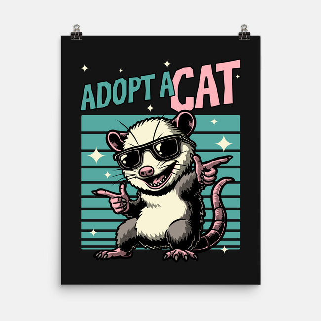 Possum Adopt A Cat-None-Matte-Poster-Studio Mootant