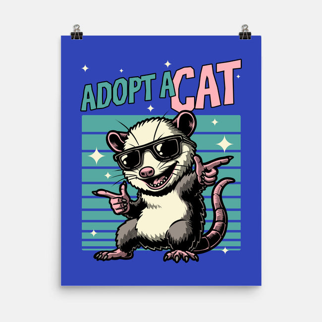 Possum Adopt A Cat-None-Matte-Poster-Studio Mootant