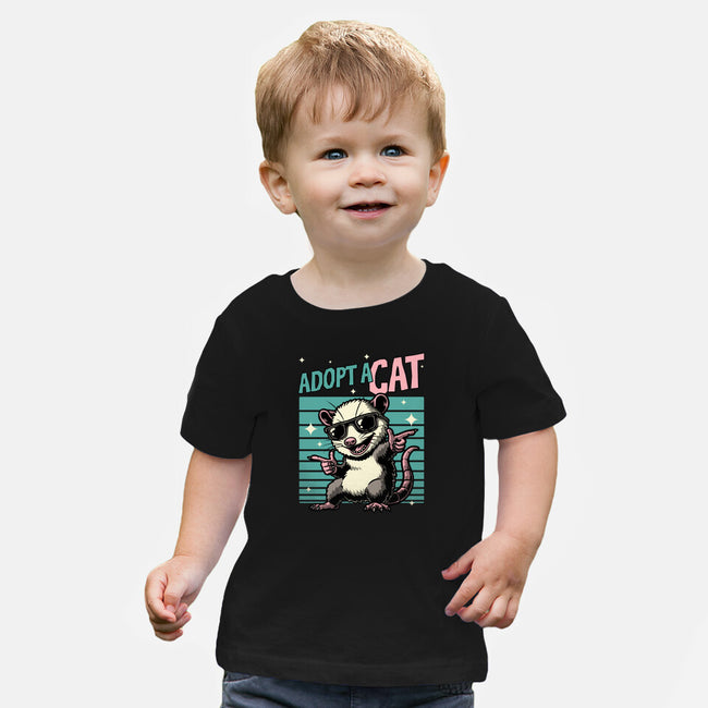 Possum Adopt A Cat-Baby-Basic-Tee-Studio Mootant