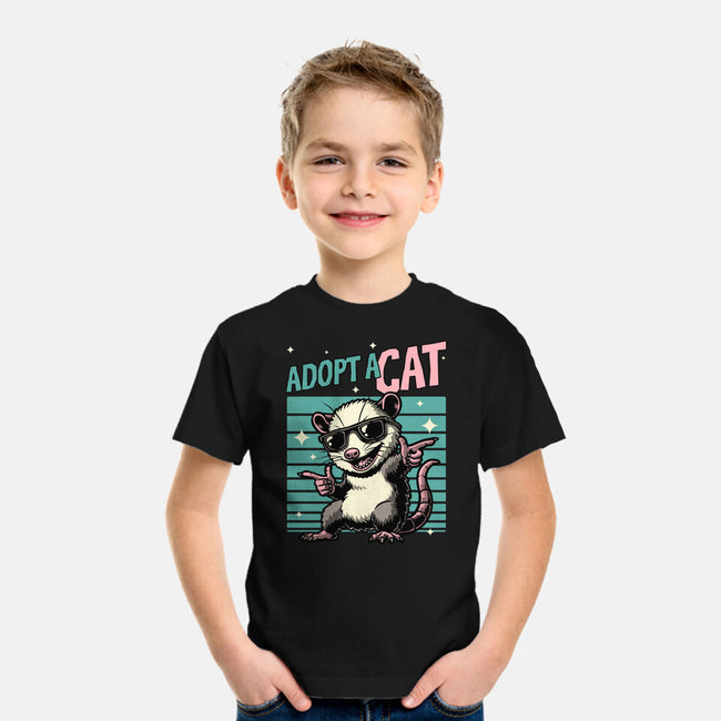 Possum Adopt A Cat-Youth-Basic-Tee-Studio Mootant