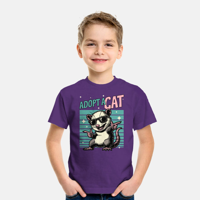 Possum Adopt A Cat-Youth-Basic-Tee-Studio Mootant