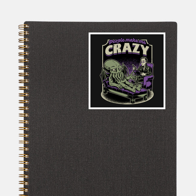 Lovecraft Cthulhu Therapy-None-Glossy-Sticker-Studio Mootant